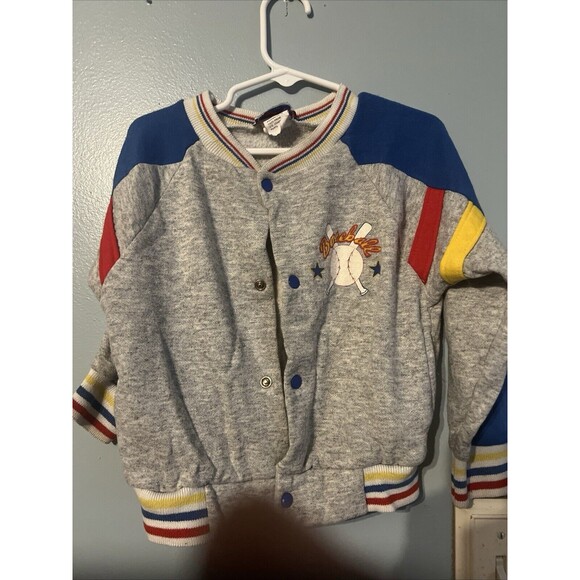 Doe-Spun Toddler Baseball Button Up Jacket Size 5 - Picture 1 of 4